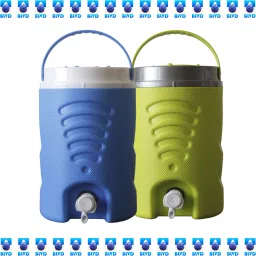 5 L Sky Blue and 5 L Green Jar 2 NOS 10 L Drum-7