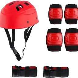 Multi sports Guard Kit Cycling Protection Set 7 in 1 Medium SIZE 11-15YEAR Kit Skating Guard Combo-11
