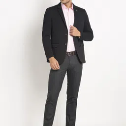 Turtle Self Design Single-Breasted Formal Blazer image 5