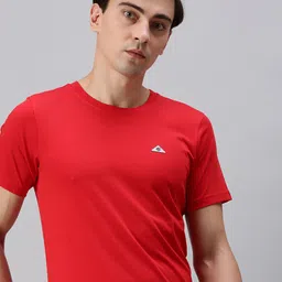 ONN Men Solid Pure Cotton T-shirt-image-59