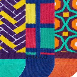 Dynamocks Pack Of 3 Assorted Ankle-Length Socks image 4