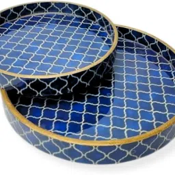 Blue Round Tray Tray Serving Set-picture-23