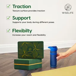 wiselife Printed Yoga Blocks | Yoga Brick,High-Density EVA Foam Soft Surface for Balance- Yoga Blocks image 4