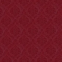 Cortina Maroon Set of 2 Embossed Damask Print Long Door Curtains image 5