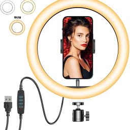 BUFONA Selfie Ring Light,10inch LED Ring Light selfieStick Photography ring flash light Tripod, Monopod, Monopod Kit, Tripod Ball Head, Tripod Bracket, Tripod Clamp, Tripod Kit-16