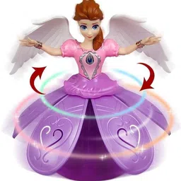 just97 Musical Angel Princess Toy Doll 360° Rotation Feature & 3D LED Lights_A268-picture-18