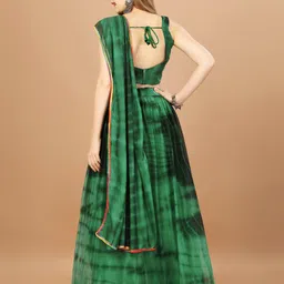 KALINI Printed Semi-Stitched Lehenga & Unstitched Blouse With Dupatta image 3