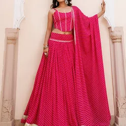 Ragavi Printed Ready to Wear Lehenga & Blouse With Dupatta image 4