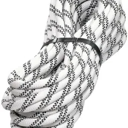 Mountaineering Static Safety Rope Sling 10.5mm Diameter (10 mt length) White, Black, Multicolor-24
