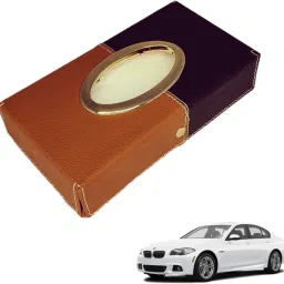 Chrom-Black-Tan Tisue Box Leatherete-21 Vehicle Tissue Dispenser-image-66