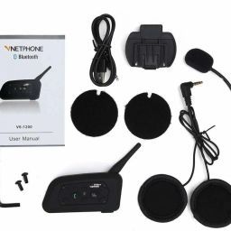 acube mart VNETPHONE V6 Bluetooth Helmet Intercom for 6 Riders (Single Unit) Smart Headphones image 3