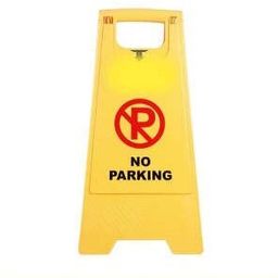 implemental No Parking Sign Board Yellow Sign Stand Emergency Sign-picture-39
