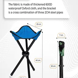 Kuber Industries Portable Stool For Travelling image 2