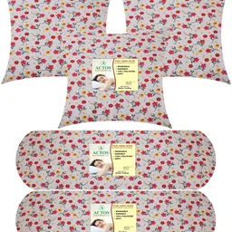 actos Microfibre Floral Bolster Pack of 5-picture-3