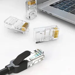 BIGGEAR 100pcs Cat6 / Cat5e RJ45 Connector, Ethernet Cable Crimp Connectors Network Interface Card image 5