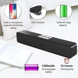 Bxeno Bar Studio Bluetooth Soundbar Moviebar Party Light With High 19 W Bluetooth Laptop/Desktop Speaker image 2