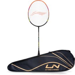 Turbo 99 Black, Orange Strung Badminton Racquet-image-82