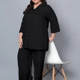 Indietoga Plus Size Longline Shirt With Palazzos image 2