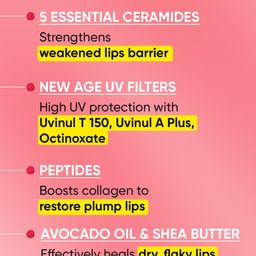 DOT & KEY Barrier Repair Ceramide & Peptide SPF50 Lip Balm with Avocado 10g - Plush Pink image 4