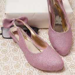 BAESD Girls Embellished Pointed Toe Block Mules With Backstrap image 2