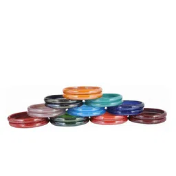 NMII Set Of 20 Glossy Finish Glass Kada Bangles image 4