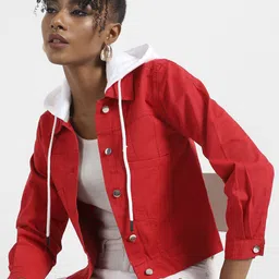 Campus Sutra Windcheater Crop Denim Jacket-picture-38