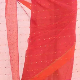DESH BIDESH Woven Design Sequinned Handloom Taant Saree image 4