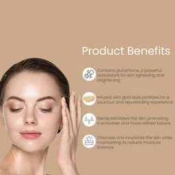 GLAMVEDA Set of 2 Glutathione 24k Gold Face Wash - 100 ml each image 4