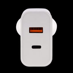 Nextech 65 W Type A & Type C 2-Port Fast Charger (Adapter Only, Universal Compatibility, White) image 3