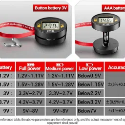 verilux LCD Universal Magnetic Battery Voltage Capacity Tester Meter Analyzer Digital Battery Tester image 2