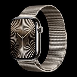 Apple Watch Series 10 GPS+Cellular with Milanese Loop - S/M (46mm Retina LTPO3 OLED Display, Natural Titanium Case)-picture-4