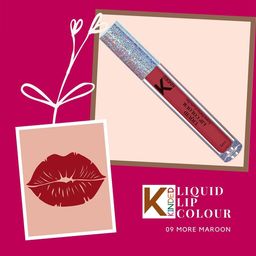 KINDED Set Of 2 Vitamin E Enriched Long Lasting Matte Liquid Lip Colour Lipstick 6 ml-Rust Crust 05 & More Maroon 09 image 2
