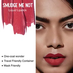 SUGAR Smudge Me Not Liquid Matte Lipstick with Vitamin E 4.5 ml - Drop Dead Red 10 image 5