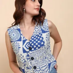 Printed Women Waistcoat-image-30