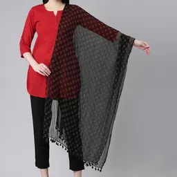Souchii Ethnic Motifs Printed Foil Print Dupatta image 3