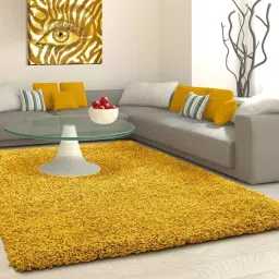 Yellow Polyester Carpet-3