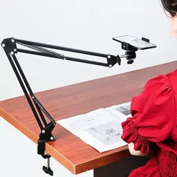 Zohlo Overhead Tripod Mount For Camera Adjustable Over Head Arm With Phone Holder Tripod, Tripod Clamp, Tripod Bracket, Tripod Ball Head-43