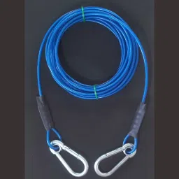 10FT(4mm) Lightweight Tie Out Cable Dog Leash for training walking dog chain 305 cm Dog Cord Leash-image-72