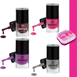 High-Shine Long Lasting Non Toxic Professional Nail Polish Set of 4-40
