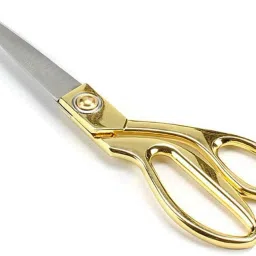 Gold Plated Sharp and Premium Quality Cutting, Crafting and Creative Tailor Scissors (Set of 1,) Scissors-6