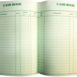 Cash Book Small Size - Copy Size -Hard Bound - Rexine Cover - 21x17 cm (275 Pages) 1-Part Record Keeping Books-24