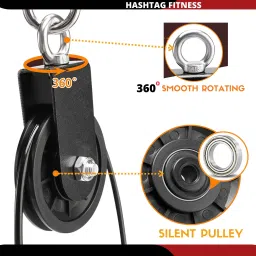 hashtag fitness cable Pulley system lateral pulldown with 360° rotation portable gym pulley Lat Pulldown image 3