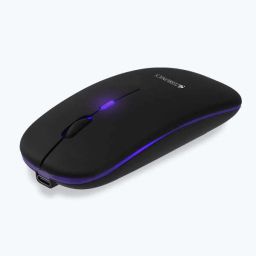 ZEBRONICS Blanc Wireless Ambidextrous Optical Mouse Slim Wireless Mouse, Rechargeable, 1600 DPI, Silent, RGB with Bluetooth image 2