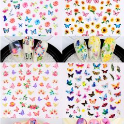 6 Sheets 3D MIX Nail Art Stickers,mix Patterns-32