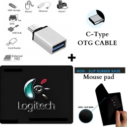 Henture 5-in-1 Gaming Keyboard and Mouse Combo with USB Hub,OTG Cable, and Mouse Pad Combo Set image 5