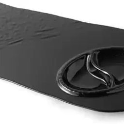 Faux Slate Snacks Serving Platter Food Tray Black for Kitchen Pack of 1 Tray Serving Set-image-60