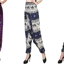 narnari Printed Rayon Women Harem Pants-picture-39