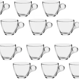 Pack of 12 Glass Crystal clear Round Shape Glass Tea Coffee Cup Set Of 12 Glass-image-24