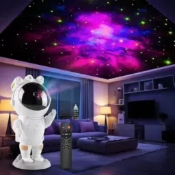 Galaxy Astronaut Projector Lamp with Remote 360° Adjustable Bedroom, Home_VR73 Night Lamp-19
