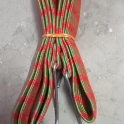 Bungee Cord with Hooks, Red and Green Striped Pattern, Elastic Strap for Bikes Multicolor-20